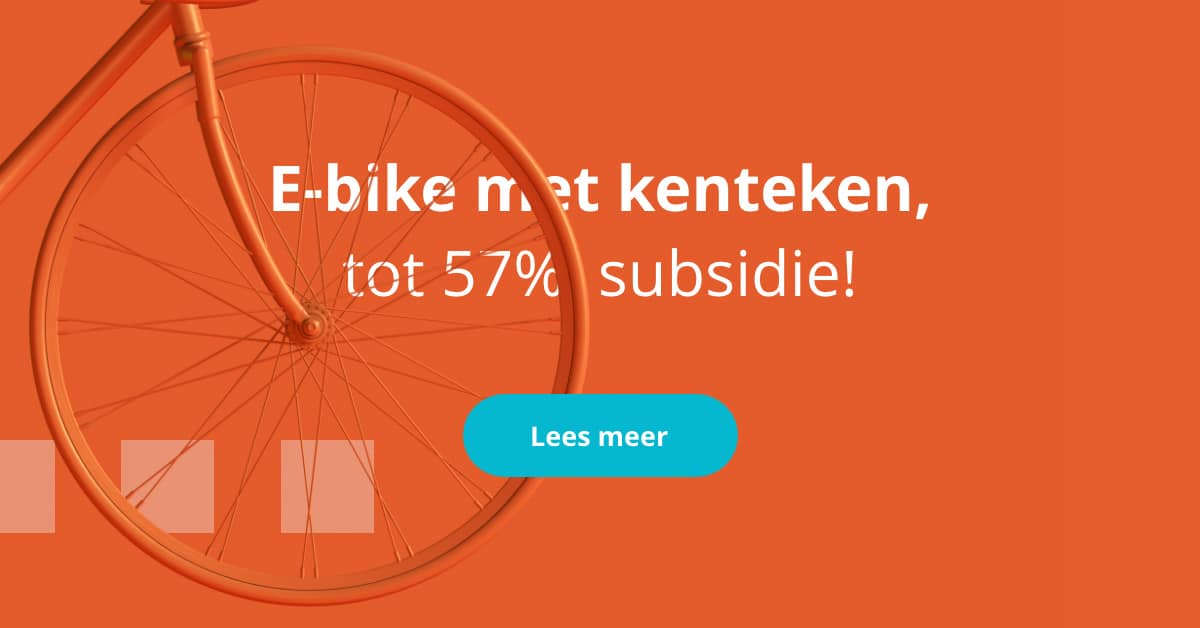 E-bike met kenteken, tot 57% subsidie voor ondernemers! - JAN©